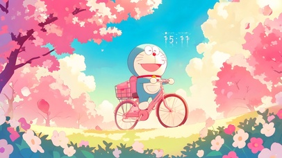 快乐骑行哆啦A梦