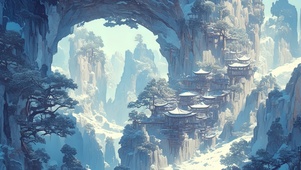 冬日山中仙境
