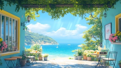 海边小屋巷道