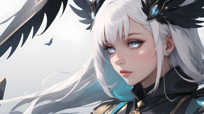 带鱼屏2K白毛幻想少女