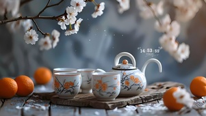樱花煮茶