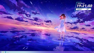 白裙女孩