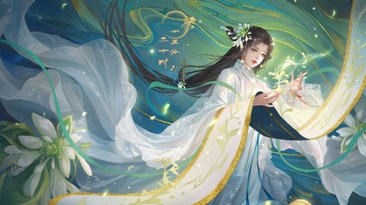 4K唯美古风书香少女