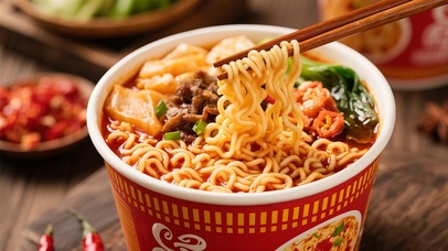 诱人食物方便面