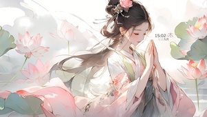 古风禅意少女