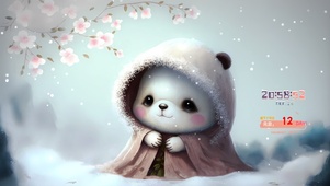 冬雪 呆萌小熊猫