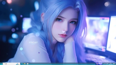 梦幻紫电竞女神主题