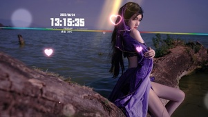 海边的长腿美女