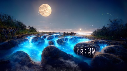 唯美治愈蓝色星海