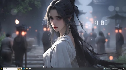  古风文艺清纯美女