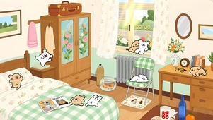 线条小狗的温馨小屋