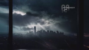 4K城市雨滴
