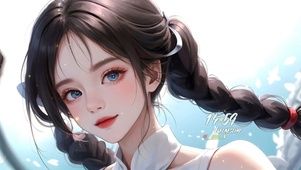 马尾可爱少女