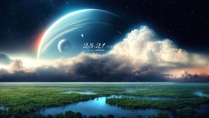 4k 治愈唯美梦幻星空星球