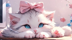 趴着的小猫
