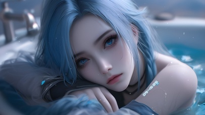 4K清纯高冷浴缸女神