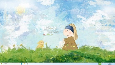 戴珍珠耳环的女士   电脑主题