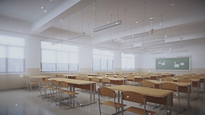 学校教室课堂温馨时光