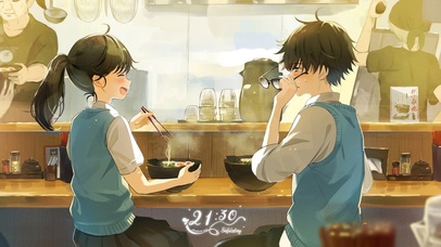 4K治愈拉面馆的约会