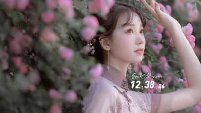 清纯古风旗袍美女