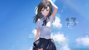 夏日海边水手服女孩