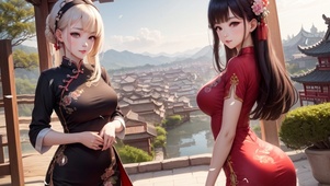旗袍姐妹花