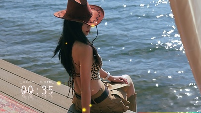 海边清纯性感女友