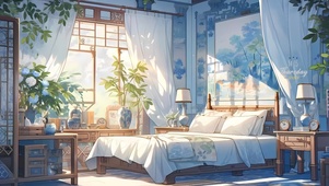 温馨中式卧室