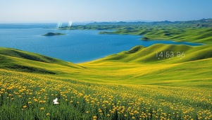 山花满地