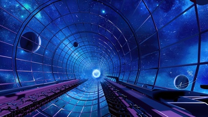 4k唯美治愈宇宙隧道