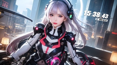 完美身材科幻机甲美少女