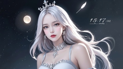 唯美长发公主女孩