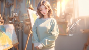 唯美绘画女孩