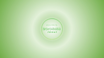 极简时间屏幕-护眼绿-音频