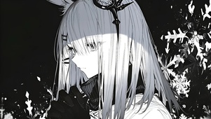 黑白少女-霜星