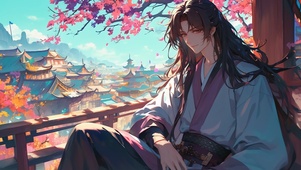 古风长发美男