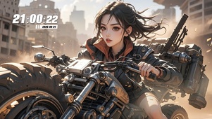 摩托车少女