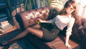 客厅沙发美女之不容易