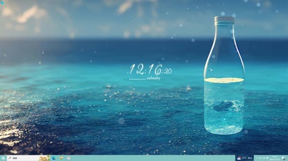 护眼清凉海水瓶主题