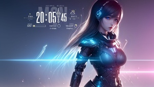 4k 科幻美女