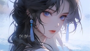 清纯水中女孩
