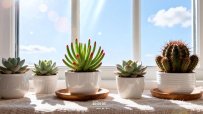 4k简约小清新绿植桌面