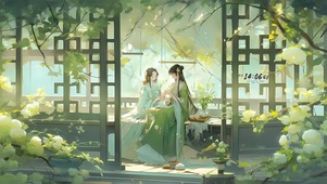 煮茶女孩