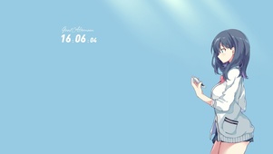 看手机的美少女