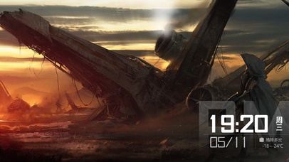 星球大战落日X翼战机残骸