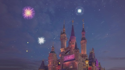 4K梦幻烟花城堡