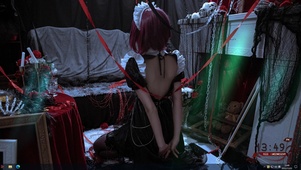 原神暗黑罗莎莉亚cos
