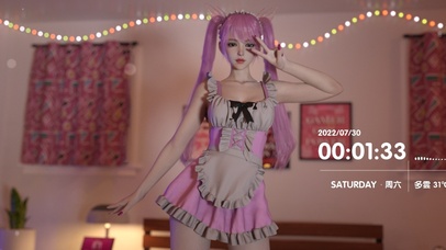 粉双马尾可爱萝莉