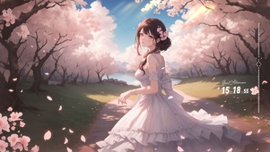 浪漫樱花少女