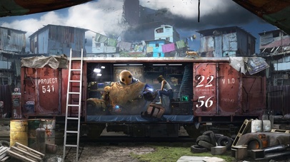 4K废弃城市机器人